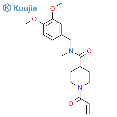 N-[(3,4-Dimethoxyphenyl)methyl]-N-methyl-1-prop-2-enoylpiperidine-4-carboxamide structure