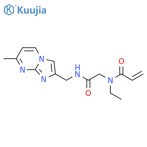 N-Ethyl-N-[2-[[(7-methylimidazo[1,2-a]pyrimidin-2-yl)methyl]amino]-2-oxoethyl]-2-propenamide structure