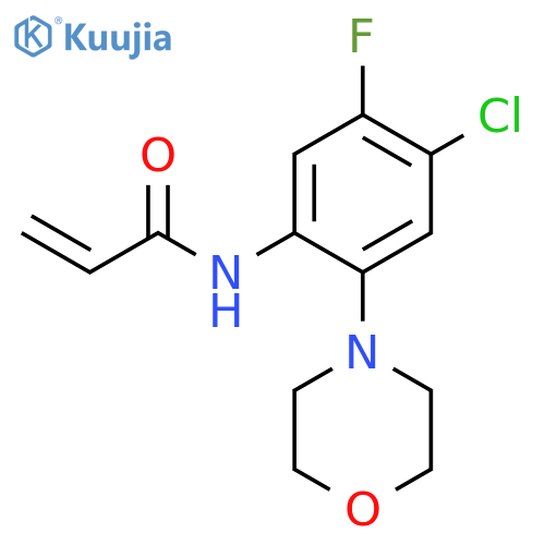N-4-chloro-5-fluoro-2-(morpholin-4-yl)phenylprop-2-enamide structure