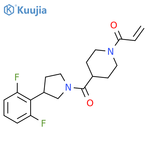 1-[4-[[3-(2,6-Difluorophenyl)-1-pyrrolidinyl]carbonyl]-1-piperidinyl]-2-propen-1-one structure