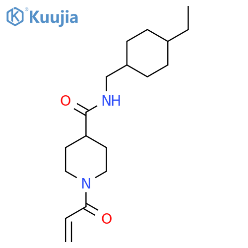 N-[(4-Ethylcyclohexyl)methyl]-1-prop-2-enoylpiperidine-4-carboxamide structure