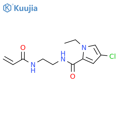 4-Chloro-1-ethyl-N-[2-[(1-oxo-2-propen-1-yl)amino]ethyl]-1H-pyrrole-2-carboxamide structure