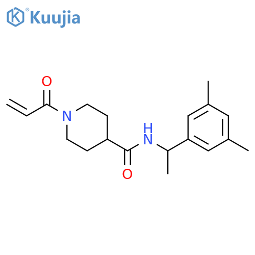 N-[1-(3,5-Dimethylphenyl)ethyl]-1-(1-oxo-2-propen-1-yl)-4-piperidinecarboxamide structure