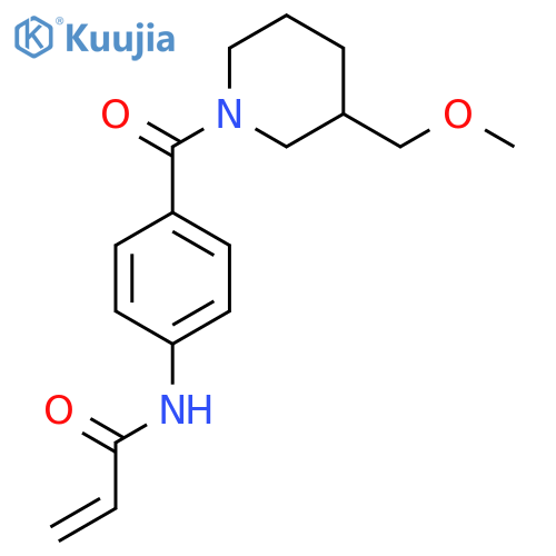 N-[4-[3-(Methoxymethyl)piperidine-1-carbonyl]phenyl]prop-2-enamide structure