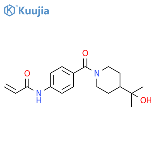 N-[4-[[4-(1-Hydroxy-1-methylethyl)-1-piperidinyl]carbonyl]phenyl]-2-propenamide structure