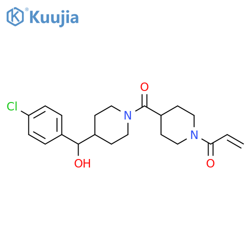 1-[4-[[4-[(4-Chlorophenyl)hydroxymethyl]-1-piperidinyl]carbonyl]-1-piperidinyl]-2-propen-1-one structure