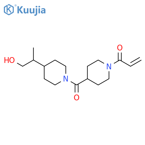 1-[4-[[4-(2-Hydroxy-1-methylethyl)-1-piperidinyl]carbonyl]-1-piperidinyl]-2-propen-1-one structure