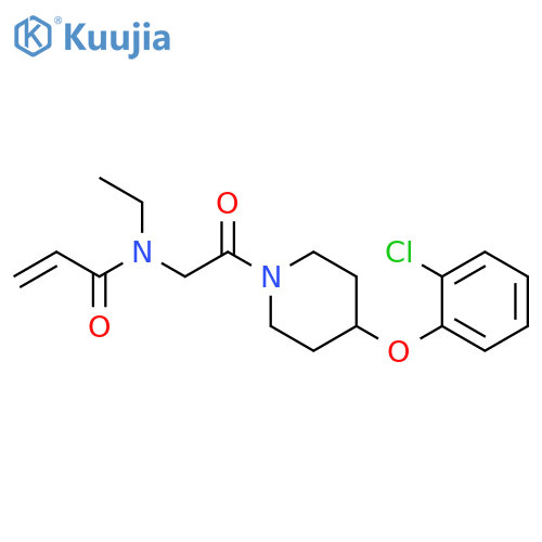 N-[2-[4-(2-Chlorophenoxy)-1-piperidinyl]-2-oxoethyl]-N-ethyl-2-propenamide structure