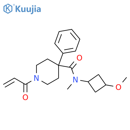 N-(3-Methoxycyclobutyl)-N-methyl-1-(1-oxo-2-propen-1-yl)-4-phenyl-4-piperidinecarboxamide structure