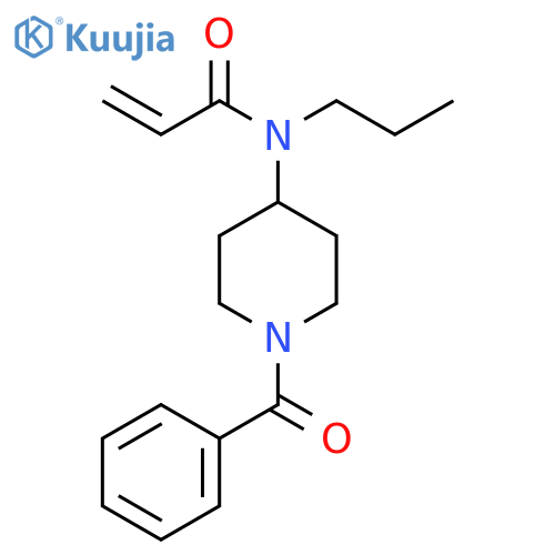 N-(1-Benzoyl-4-piperidinyl)-N-propyl-2-propenamide structure