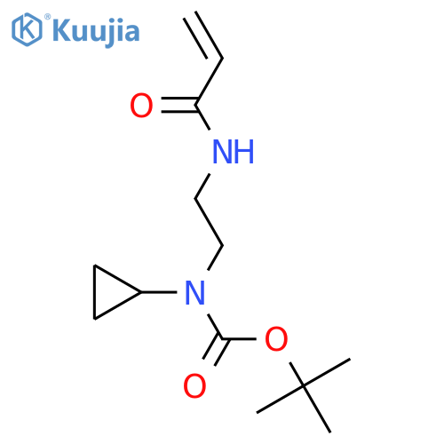 tert-butyl N-cyclopropyl-N-[2-(prop-2-enamido)ethyl]carbamate structure