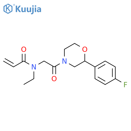 N-Ethyl-N-[2-[2-(4-fluorophenyl)-4-morpholinyl]-2-oxoethyl]-2-propenamide structure