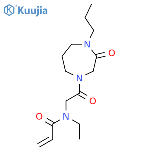 N-Ethyl-N-[2-oxo-2-(3-oxo-4-propyl-1,4-diazepan-1-yl)ethyl]prop-2-enamide structure
