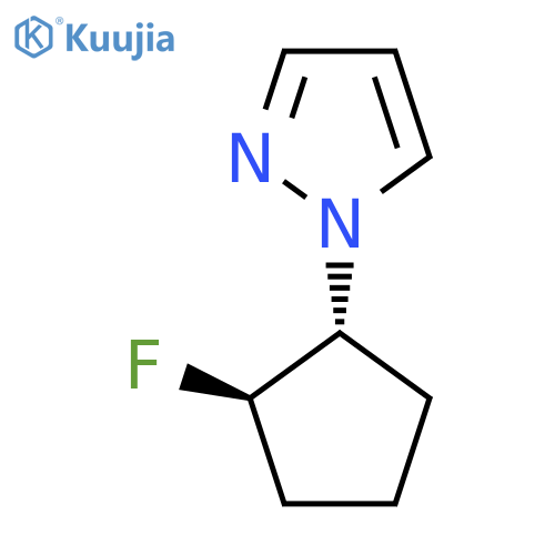 1-(1R,2R)-2-fluorocyclopentyl-1H-pyrazole structure
