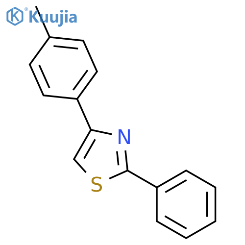 4-(4-methylphenyl)-2-phenyl-1,3-thiazole structure