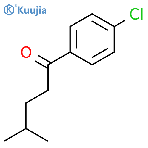 1-(4-chlorophenyl)-4-methylpentan-1-one structure