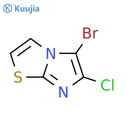 Imidazo[2,1-b]thiazole, 5-bromo-6-chloro- structure