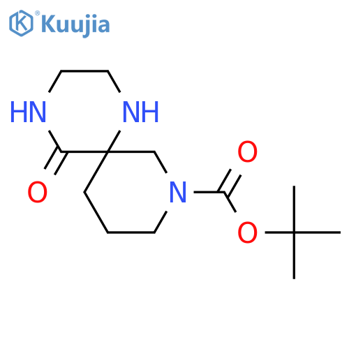 tert-butyl 5-oxo-1,4,8-triazaspiro5.5undecane-8-carboxylate structure