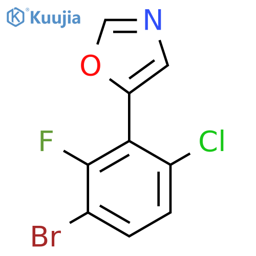 5-(3-Bromo-6-chloro-2-fluorophenyl)oxazole structure