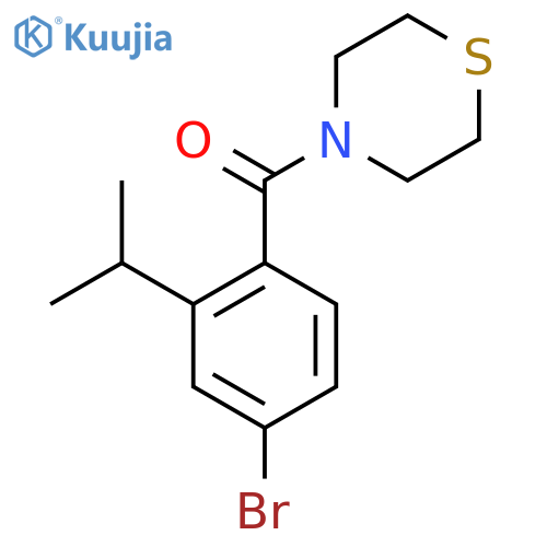 (4-Bromo-2-isopropylphenyl)(thiomorpholino)methanone structure