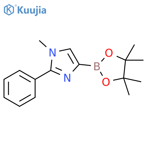 1-methyl-2-phenyl-4-(4,4,5,5-tetramethyl-1,3,2-dioxaborolan-2-yl)-1H-imidazole structure