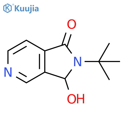 1H-Pyrrolo[3,4-c]pyridin-1-one, 2-(1,1-dimethylethyl)-2,3-dihydro-3-hydroxy- structure