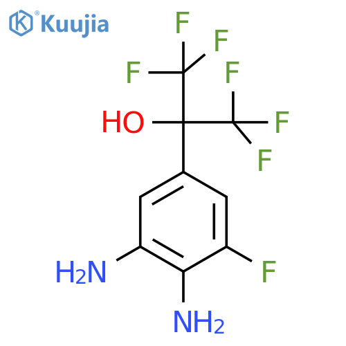 2-(3,4-Diamino-5-fluorophenyl)-1,1,1,3,3,3-hexafluoropropan-2-ol structure