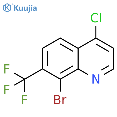 8-Bromo-4-chloro-7-(trifluoromethyl)quinoline structure