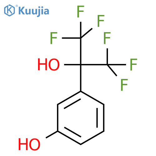 3-(1,1,1,3,3,3-Hexafluoro-2-hydroxypropan-2-yl)phenol structure