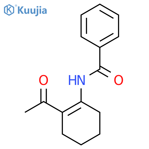 N-(2-Acetylcyclohex-1-en-1-yl)benzamide structure