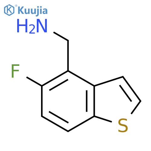 (5-Fluorobenzo[b]thiophen-4-yl)methanamine structure