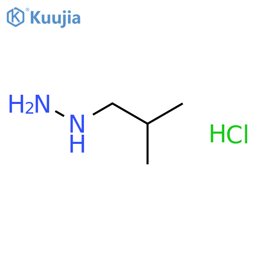 (2-methylpropyl)hydrazine hydrochloride structure