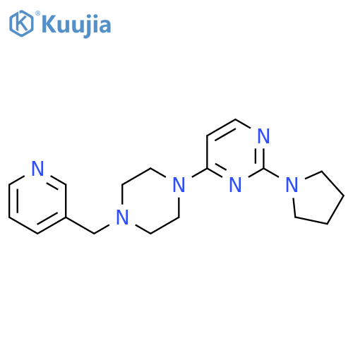 4-{4-[(Pyridin-3-yl)methyl]piperazin-1-yl}-2-(pyrrolidin-1-yl)pyrimidine structure