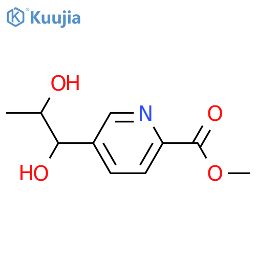 2-Pyridinecarboxylic acid, 5-[(1S,2S)-1,2-dihydroxypropyl]-, methylester structure