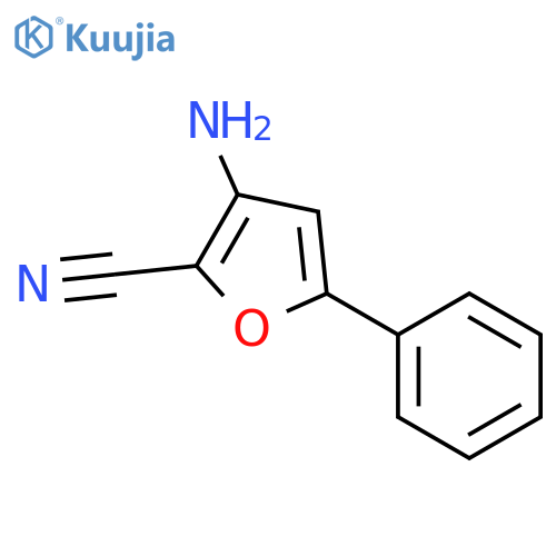 3-amino-5-phenylfuran-2-carbonitrile structure