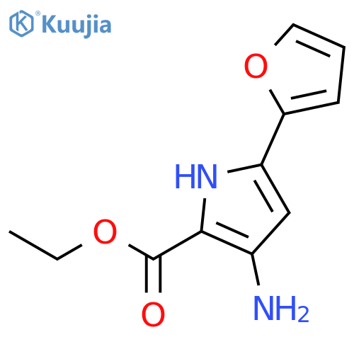 Ethyl3-amino-5-(furan-2-yl)-1H-pyrrole-2-carboxylate structure