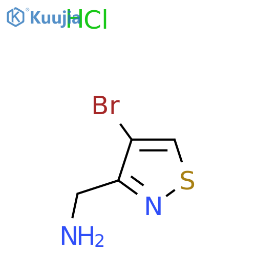 4-Bromo-3-isothiazolemethanamine hydrochloride structure