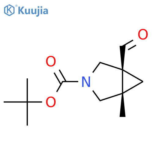 Tert-butyl (1S,5S)-1-formyl-5-methyl-3-azabicyclo[3.1.0]hexane-3-carboxylate structure