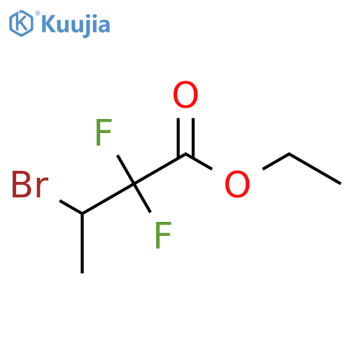 Ethyl 3-bromo-2,2-difluorobutanoate structure