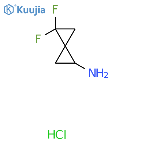 2,2-Difluorospiro[2.2]pentan-5-amine;hydrochloride structure