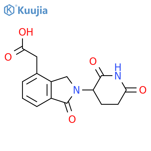 2-(2-(2,6-Dioxopiperidin-3-yl)-1-oxoisoindolin-4-yl)acetic acid structure