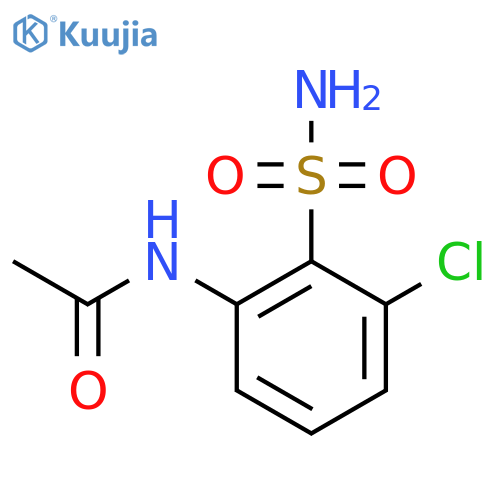 N-(3-chloro-2-sulfamoylphenyl)acetamide structure
