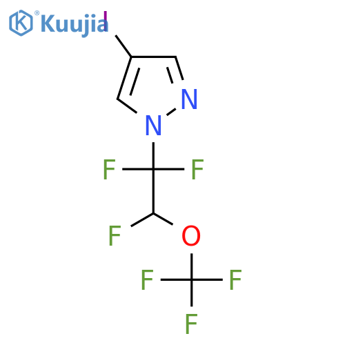 4-Iodo-1-[1,1,2-trifluoro-2-(trifluoromethoxy)ethyl]pyrazole structure