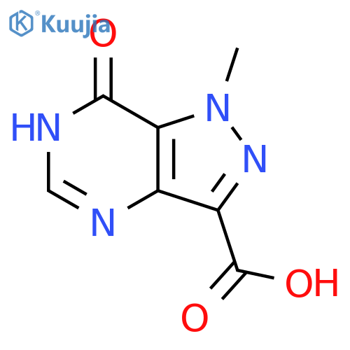 1H-Pyrazolo[4,3-d]pyrimidine-3-carboxylic acid, 6,7-dihydro-1-methyl-7-oxo- structure