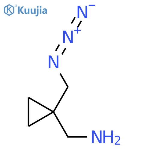 [1-(Azidomethyl)cyclopropyl]methanamine structure