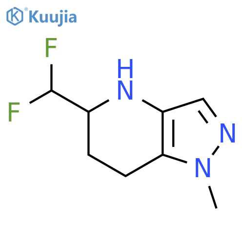 5-(difluoromethyl)-1-methyl-1H,4H,5H,6H,7H-pyrazolo[4,3-b]pyridine structure