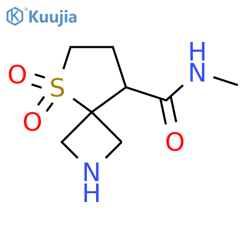 N-methyl-5,5-dioxo-5lambda6-thia-2-azaspiro[3.4]octane-8-carboxamide structure