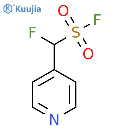 Fluoro(pyridin-4-yl)methanesulfonyl fluoride structure