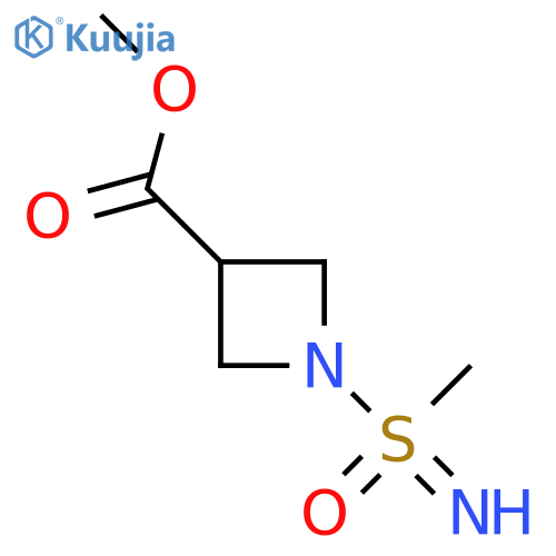Methyl 1-[imino(methyl)oxo-lambda6-sulfanyl]azetidine-3-carboxylate structure