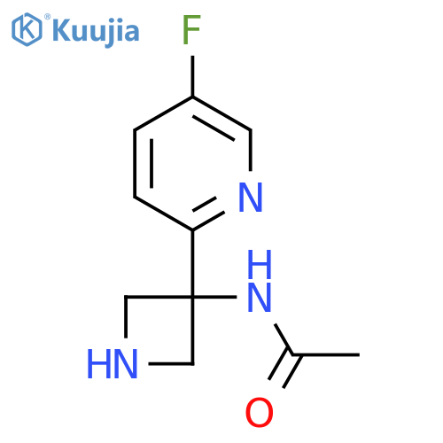 N-[3-(5-fluoropyridin-2-yl)azetidin-3-yl]acetamide structure